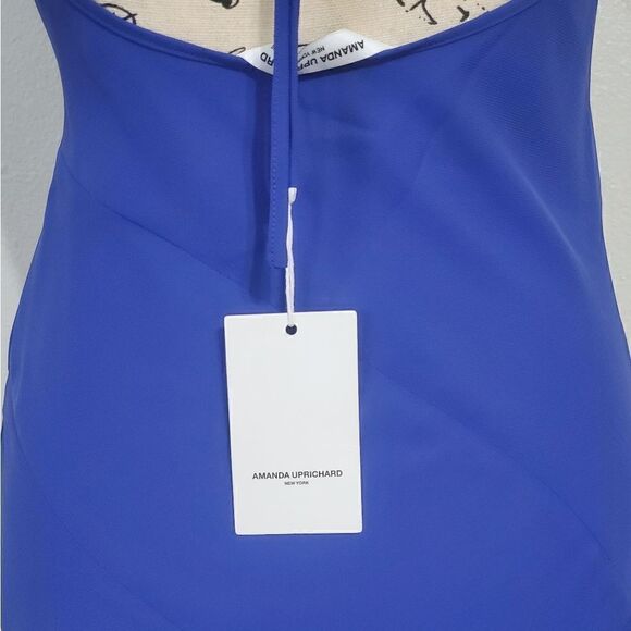 Amanda Uprichard Roselyn Dress In Admiral Blue Size Extra Small NWT - Picture 12 of 12